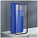 Cover Iphone 13 Pro Retro Rigido E Fronte Flessibile - Blu - Foto miniatura 4