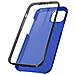 Cover Iphone 13 Pro Retro Rigido E Fronte Flessibile - Blu - Foto miniatura 1