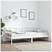 Dormeuse Bianca In Legno Massello Di Pino 90x190 Cm - Foto miniatura 1