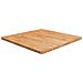 Piano Tavolo Quadrato Marrone Chiaro 70x70x2,5 Rovere Trattato - Foto miniatura 1