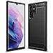 Custodia B-case Tpu Silicone Cover Case Per Samsung Galaxy S22 Ultra S908 Carbon Metal Black - Foto miniatura 1
