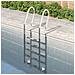 Scala Per Piscina 54x38x211 Cm Acciaio Inox 304 - Foto miniatura 1