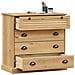 Cassettiera Vigo 80x40x76 Cm In Legno Massello Di Pino - Foto miniatura 6