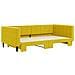 Divano Letto Con Letto Estraibile Giallo 100x200 Cm In Velluto - Foto miniatura 3