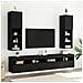 Mobile Tv Con Luci Led Nero 30,5x30x102 Cm - Foto miniatura 3