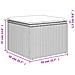 Sgabello Giardino Con Cuscino Beige 55x55x37 Cm In Polyrattan - Foto miniatura 5