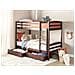 Set Di 2 Cassetti Contenitori Per Letto Legno Di Pino Rumilly Marrone Scuro - Foto miniatura 1