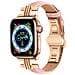 Cinturino Per Apple Watch 38/40/41mm In Pelle Con Chiusura Pieghevole, Rosa - Foto miniatura 3