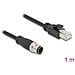 Cavo M12 codificato D a 4 pin maschio per RJ45 maschio PVC 1 m - Foto miniatura 3