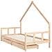 Giroletto Bambini con Cassetti 90x200 cm Legno Massello di Pino - Foto miniatura 3
