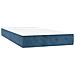 Materasso A Molle Per Bambini Blu Scuro 80x160 Cm In Velluto - Foto miniatura 2