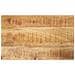 Piano Per Tavolo 50x20x3,8cm Rettangolare Legno Di Mango Grezzo - Foto miniatura 1