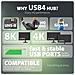 HMC-U4 replicatore di porte e docking station per laptop Cablato USB4 Nero - Foto miniatura 10