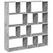 Libreria Grigio Cemento 132x29x141,5 Cm In Legno Multistrato - Foto miniatura 2
