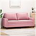 Divano a 2 Posti Rosa 140 cm in Velluto - Foto miniatura 2