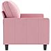 Divano a 2 Posti Rosa 140 cm in Velluto - Foto miniatura 4