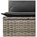 Set Divano da Giardino di 13 pezzi con Cuscini Grigio Rattan Poliestere Acacia, Divano da Giardino 2 posti con Cuscini Grigio Rattan Poliestere, Set da Pranzo da Giardino di 3 pezzi con Cuscini Grigio Rattan Poliestere Acacia - Foto miniatura 7