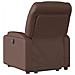 Poltrona Alzapersona Reclinabile Massaggio Marrone Similpelle - Foto miniatura 5