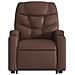 Poltrona Alzapersona Reclinabile Massaggio Marrone Similpelle - Foto miniatura 9