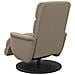 Poltrona Reclinabile con Poggiapiedi Cappuccino in Similpelle - Foto miniatura 5