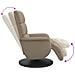 Poltrona Reclinabile con Poggiapiedi Cappuccino in Similpelle - Foto miniatura 6