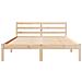 Struttura del letto  con testiera 160x210 cm in legno massello di pino - Foto miniatura 5