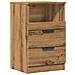 Comodino Rovere Artigianale 40x36x65 cm in Legno Multistrato - Foto miniatura 1
