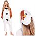 Pigiama Da Donna Tuta Kigurumi Costume Onesie Pupazzo Di Neve Olaf 155-165 Cm M - Foto miniatura 1