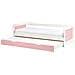 Letto Estraibile Legno Di Pino Gravelines 90 X 200 Cm Rosa - Foto miniatura 2