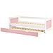 Letto Estraibile Legno Di Pino Gravelines 90 X 200 Cm Rosa - Foto miniatura 4
