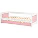 Letto Estraibile Legno Di Pino Gravelines 90 X 200 Cm Rosa - Foto miniatura 5
