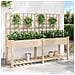 Vaso da giardino con lo scaffale Beige 203.5 x 54 x 152.5 cm - Foto miniatura 4