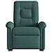 Poltrona Alzapersona Reclinabile Elettrica Verde Scuro Tessuto - Foto miniatura 5