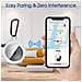 Confezione Da 2 Custodie Protettive In Tpu Compatibili Con Apple Airtag Con Gancio Portachiavi White - Foto miniatura 3
