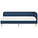 Cornice del letto ad angolo Blu 80 x 200 cm Tessuto - Foto miniatura 5