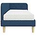 Cornice del letto ad angolo Blu 80 x 200 cm Tessuto - Foto miniatura 8