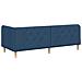 Cornice del letto ad angolo Blu 80 x 200 cm Tessuto - Foto miniatura 9