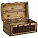 Baule In Legno Marrone 35x21x19h - Foto miniatura 3
