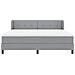 Letto a molle con materasso Grigio chiaro 180 x 200 cm Tessuto - Foto miniatura 7