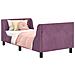 Struttura letto bambini con testata Viola 80 x 160 cm Velluto - Foto miniatura 1