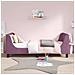 Struttura letto bambini con testata Viola 80 x 160 cm Velluto - Foto miniatura 3