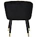 Poltrona Paris Nera E Gold In Tessuto Con Gambe Dorate - 62 X 58 X H 78 Cm - Foto miniatura 3