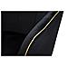Poltrona Paris Nera E Gold In Tessuto Con Gambe Dorate - 62 X 58 X H 78 Cm - Foto miniatura 6