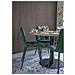 Set 2 Sedie Da Pranzo Middelfart In Velluto Verde Scuro Con Gambe Nere - Foto miniatura 8