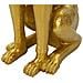 Vassoio Cane 15-oro-poliresina-30x64x91 Cm - Foto miniatura 8