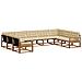 Set di divani da esterno con cuscino 9 pcs Naturale e Beige - Foto miniatura 1