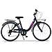Bici Donna Linea Aurelia Bicicletta City Bike Con Luci Led Modello Summertime Misura 26'' Con Cambio 6v - Nero - Foto miniatura 1