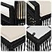 Set Divano da Giardino 7 pcs Nero polyrattan - Foto miniatura 8