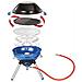 Party Grill 400 Caravan Da tavolo propano /butano Nero, Blu, Acciaio satinato 2000 W - Foto miniatura 1