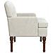 Loveseat con bottoni imbottiti Crema 111 x 65 x 79 cm Velluto - Foto miniatura 4